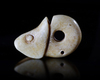 A CHINESE JADE CARVED YU PIG DRAGON HOOK PENDANT, 20TH CENTURY