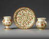 THREE INDIAN ALABASTER WARES, 20TH CENTURY