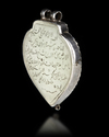 A MUGHAL CALLIGRAPHIC JADE PENDANT (HALDILI), INDIA, DATED 1006 AH/ 1598 AD