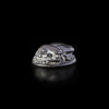 A BLACK SERPENTINE SCARAB. PHOENICIAN. 7/6TH.C.B.C.
