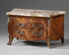 A MINIATURE CHEST OF DRAWERS, LOUIS XV STYLE, LATE 19TH CENTURY