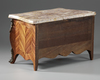 A MINIATURE CHEST OF DRAWERS, LOUIS XV STYLE, LATE 19TH CENTURY