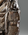 A REGULATED STATUE OF A SHEPERDESS, SIGNED BY MEDNAT, EARLY 20TH CENTURY, 1900