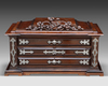 A COLLECTOR'S BOX IN MAHOGANY AND MAHOGANY VENEER, FRANCE, LATE 19TH CENTURY