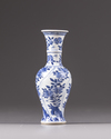 A small blue and white Kangxi vase