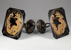 A JAPANESE PAIR OF LACQUERED TRAYS WITH DRAGON DESIGN, MEIJI PERIOD (1868-1912)