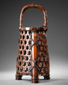 A JAPANESE IKEBANA BAMBOO BASKET, TAISHO PERIOD (1912-1926)