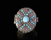 AN AGATE SILVER RING, INDIA 19TH CENTURY