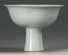 A CHINESE SHUFU MOULDED 'DRAGON' STEM BOWL, YUAN DYNASTY (1279-1368)