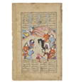 ARDASHIR HEARING OF HIS ARMY'S DEFEAT BY HAFTVAD ATTRIBUTED TO MU'IN MUSAVVIR, SAFAVID ISFAHAN, PERSIA, CIRCA 1660