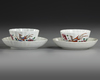 A CHINESE COLLECTION OF SIX CUPS AND SIX SAUCERS, 18TH CENTURY