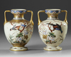 A PAIR OF OPALINE VASES, 19TH CENTURY