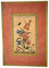 A PAIR OF STUDY OF FLOWER, QAJAR, LATE 19TH CENTURY