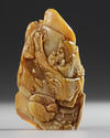 A CHINESE SOAPSTONE 'SCHOLARS' BOULDER, 19TH CENTURY