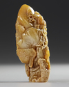 A CHINESE SOAPSTONE 'SCHOLARS' BOULDER, 19TH CENTURY