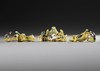 THREE CHINESE BISCUIT BRUSH RESTS, 18TH CENTURY