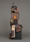 A BLACK LACQUER SUIT-OF-ARMOUR (YOROI)