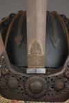 A BLACK LACQUER SUIT-OF-ARMOUR (YOROI)