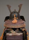 A BLACK LACQUER SUIT-OF-ARMOUR (YOROI)