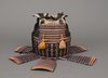 A BLACK LACQUER SUIT-OF-ARMOUR (YOROI)