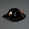 A BLACK LACQUER BAJÔ JINGASA 馬上陣笠 (HORSEBACK SAMURAI HAT)