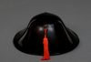 A BLACK LACQUER BAJÔ JINGASA 馬上陣笠 (HORSEBACK SAMURAI HAT)