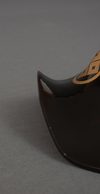 A BLACK LACQUER BAJÔ JINGASA 馬上陣笠 (HORSEBACK SAMURAI HAT)