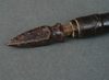 A BLACK LACQUERED QUIVER