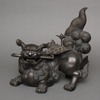 A JAPANESE BRONZE TEMPLE LION 獅子 (SHISHI), MEIJI PERIOD (1868-1912)