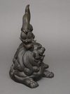 A JAPANESE BRONZE TEMPLE LION 獅子 (SHISHI), MEIJI PERIOD (1868-1912)