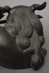 A JAPANESE BRONZE TEMPLE LION 獅子 (SHISHI), MEIJI PERIOD (1868-1912)