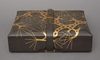 A JAPANESE LACQUERED LEATHER TEBAKO 手箱 (BOX FOR PERSONAL ACCESSORIES), TAISHO PERIOD (1912-1926)