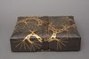 A JAPANESE LACQUERED LEATHER TEBAKO 手箱 (BOX FOR PERSONAL ACCESSORIES), TAISHO PERIOD (1912-1926)