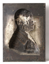 A METAL HIGH-RELIEF PLATE OF KING GEORGE V (GEORGE FRIEDRICH KARL ERNST AUGUST, KING OF HANOVER) (1819-1878)