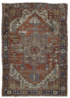 AN ANTIQUE BAKSHAISH CARPET