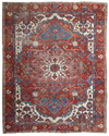 AN ANTIQUE RARE BAKSHAISH CARPET