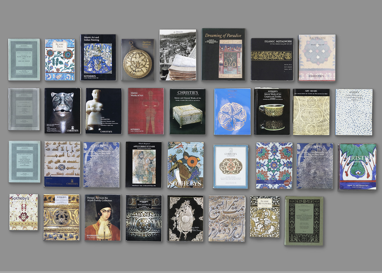 A COLLECTION OF THIRTY FOUR CATALOGUES OF ISLAMIC WORKS OF ART, CHRISTIE'S AND SOTHEBY'S