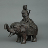 BRONZE KÔRO 香炉 (CENSER) MODELED IN THE LIKENESS OF FUGEN BOSATSU 普賢菩薩, 19TH CENTURY