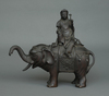 BRONZE KÔRO 香炉 (CENSER) MODELED IN THE LIKENESS OF FUGEN BOSATSU 普賢菩薩, 19TH CENTURY