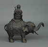 BRONZE KÔRO 香炉 (CENSER) MODELED IN THE LIKENESS OF FUGEN BOSATSU 普賢菩薩, 19TH CENTURY