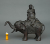 BRONZE KÔRO 香炉 (CENSER) MODELED IN THE LIKENESS OF FUGEN BOSATSU 普賢菩薩, 19TH CENTURY