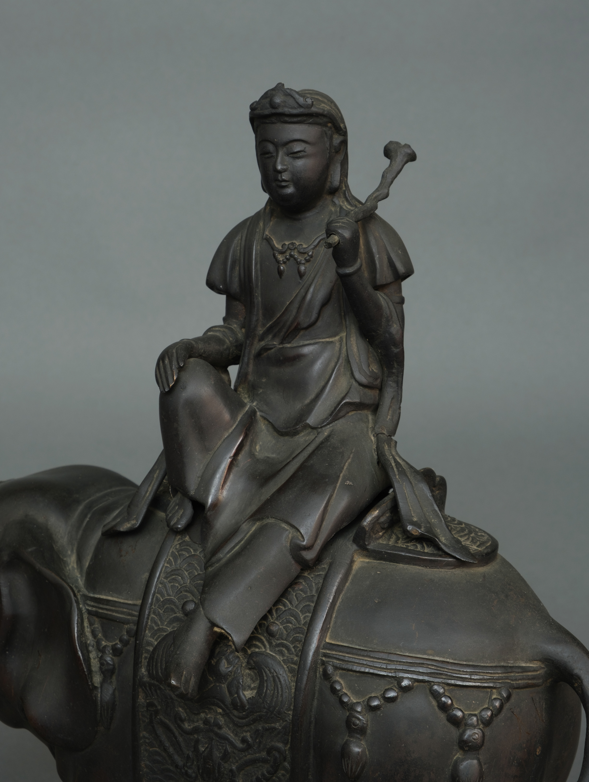 BRONZE KÔRO 香炉 (CENSER) MODELED IN THE LIKENESS OF FUGEN