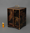 A LACQUERED PORTABLE JAPANESE JÛ’BAKO 重箱 (TIERED FOOD CONTAINER), SECOND HALF 19TH CENTURY