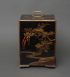 A LACQUERED PORTABLE JAPANESE JÛ’BAKO 重箱 (TIERED FOOD CONTAINER), SECOND HALF 19TH CENTURY