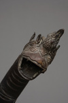 A VERY LARGE NEPALESE BRONZE SERPENT KING MUCHILINDA, FIRST HALF 20TH CENTURY