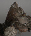 A VERY LARGE NEPALESE BRONZE SERPENT KING MUCHILINDA, FIRST HALF 20TH CENTURY