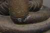 A VERY LARGE NEPALESE BRONZE SERPENT KING MUCHILINDA, FIRST HALF 20TH CENTURY