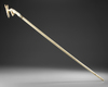 A BONE CARVED WALKING CANE