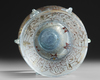 AN ISLAMIC ENAMELLED GLASS MOSQUE LAMP,  EUROPE 19TH CENTURY