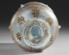 AN ISLAMIC ENAMELLED GLASS MOSQUE LAMP,  EUROPE 19TH CENTURY
